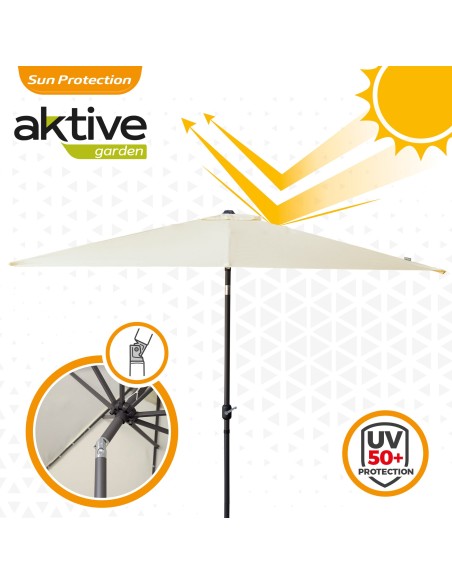 Parasol terraza inclinable 300x300 cm - Parasoles | Distria