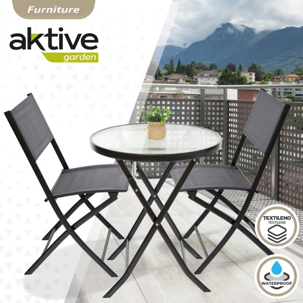Conjunto muebles de terraza y balcón plegables | Distria
