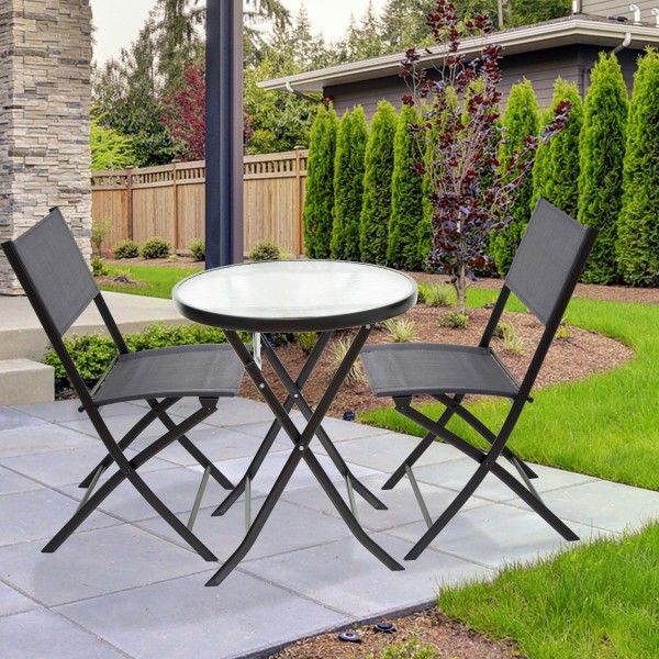 Conjunto muebles de terraza y balcón plegables | Distria