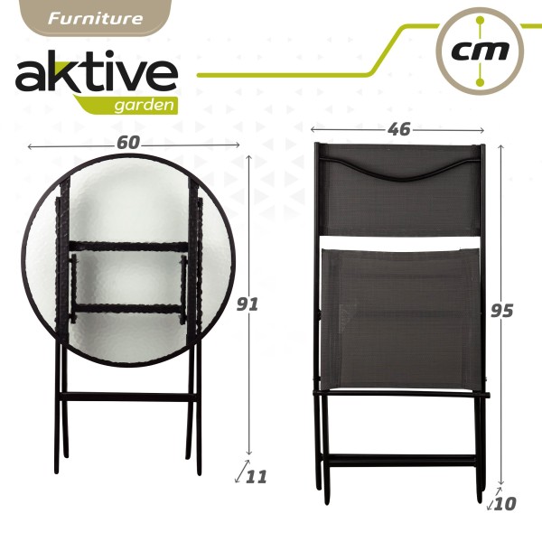 Conjunto muebles de terraza y balcón plegables | Distria