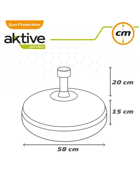 Base sombrilla circular Aktive 25-48 mm | Parasoles Distria