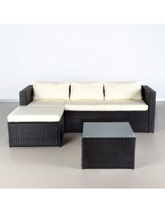Conjunto muebles terraza c/sofá cheslong modular | Distria 2