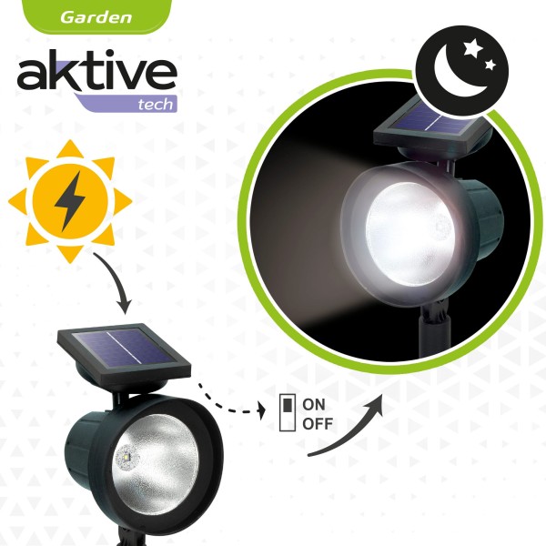 2 focos solares para exterior| Distria