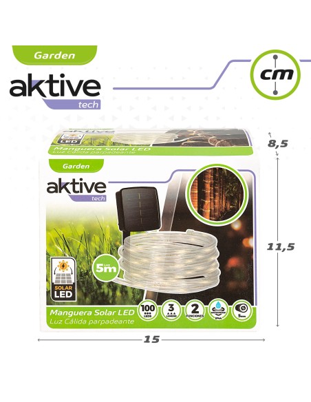 Manguera solar con tiras LED Aktive | Distria