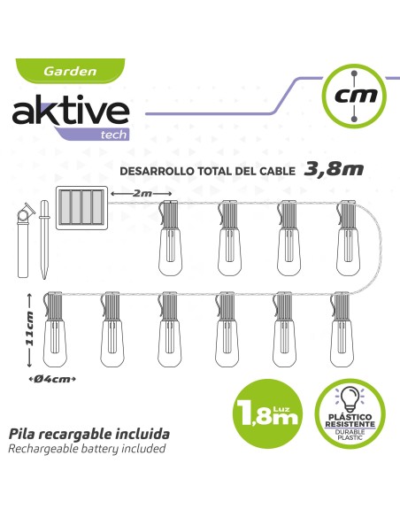 Bombillas LED guirnalda Aktive | Distria