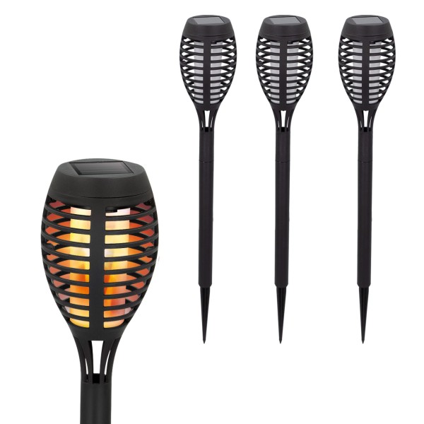 Antorcha LED con recarga solar exterior| Distria