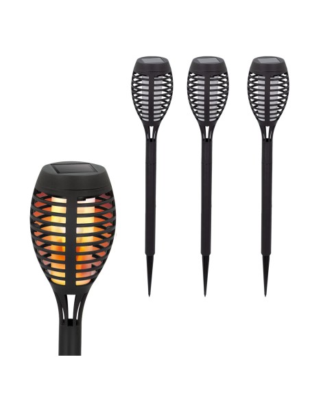 Antorcha LED con recarga solar exterior| Distria