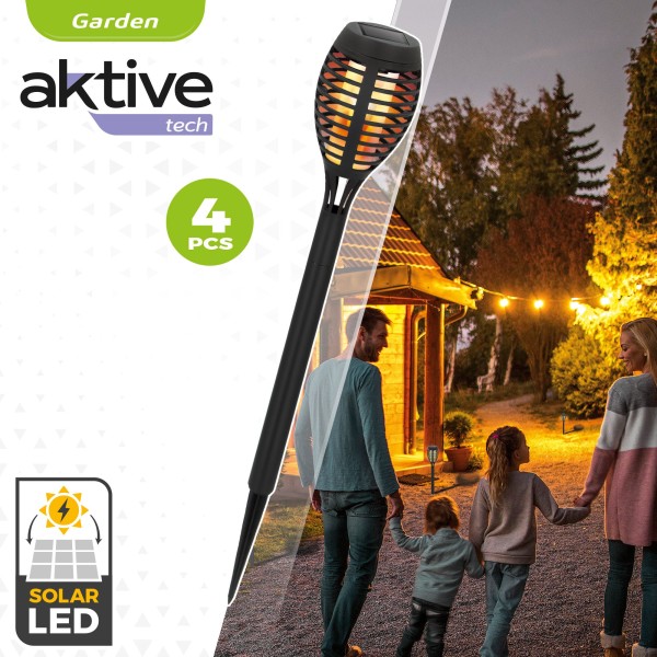 Antorcha LED con recarga solar exterior| Distria