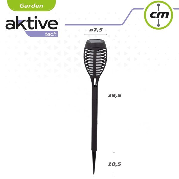 Antorcha LED con recarga solar exterior| Distria
