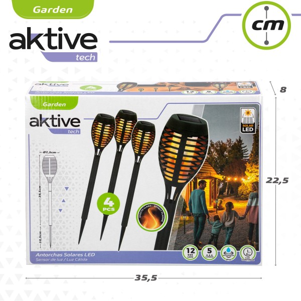 Antorcha LED con recarga solar exterior| Distria