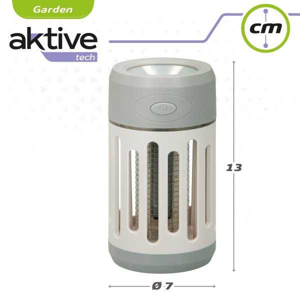 Lámpara mata mosquitos con linterna Aktive | Distria