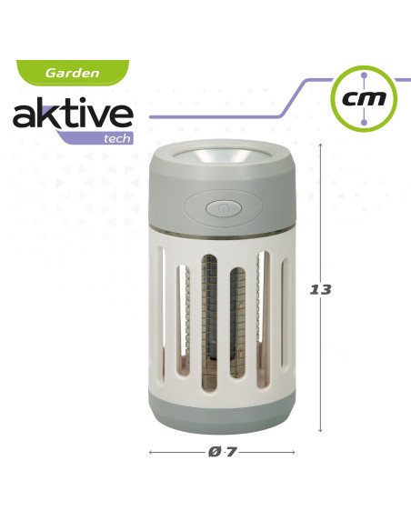 Lámpara mata mosquitos con linterna Aktive | Distria