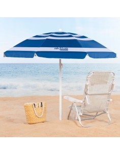 Sombrilla playa de 180 cm rayas | Distria 2