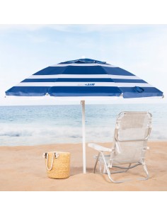 Sombrilla playa grande Max Air 2m rayas | Distria 2
