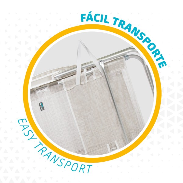 Pack ahorro 2 sillas playa beige 48x57x99 cm | Distria