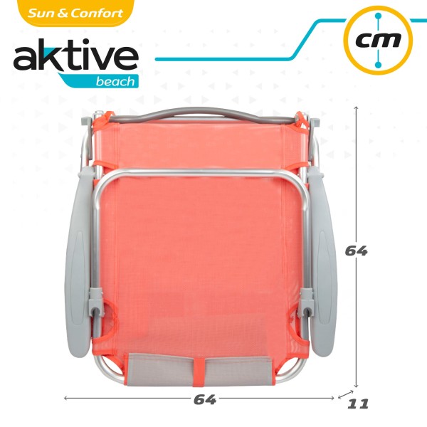 Pack ahorro 2 sillas playa coral 51x45x76 cm | Distria