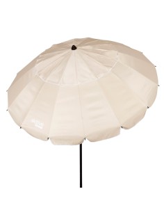 Sombrilla playa antiviento crema Ø195 cm | Distria