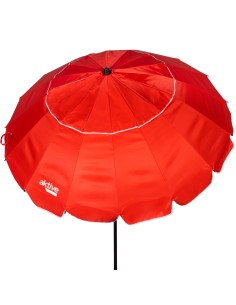Sombrilla playa antiviento color rojo Ø206 cm | Distria