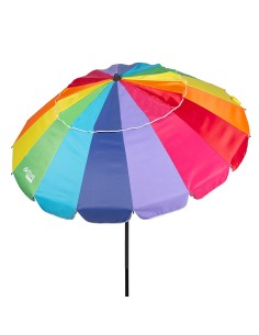 Sombrilla playa antiviento multicolor Ø195 cm | Distria
