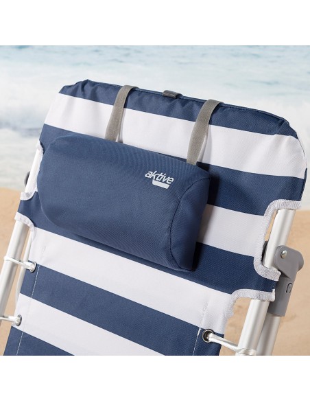 Silla de playa multiposición marinera con asas mochila | Distria