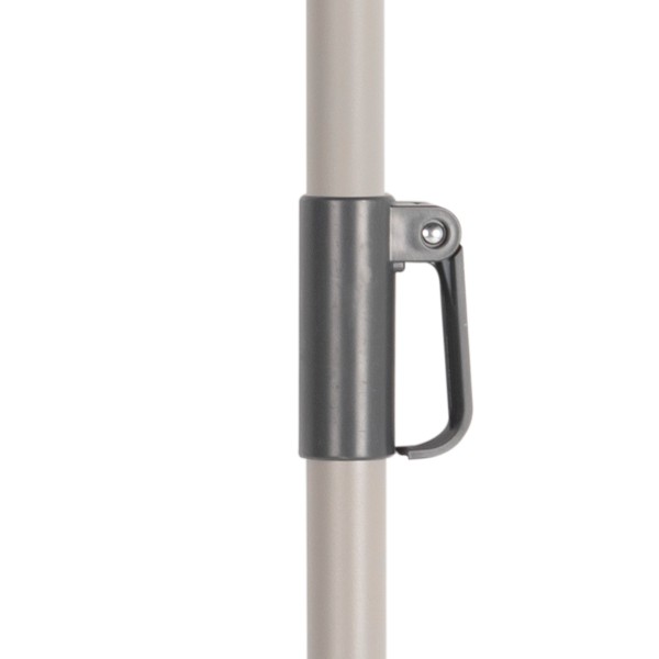 Sombrilla grande jardín inclinable UV50 marfil | Distria