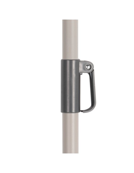 Sombrilla grande jardín inclinable UV50 marfil | Distria