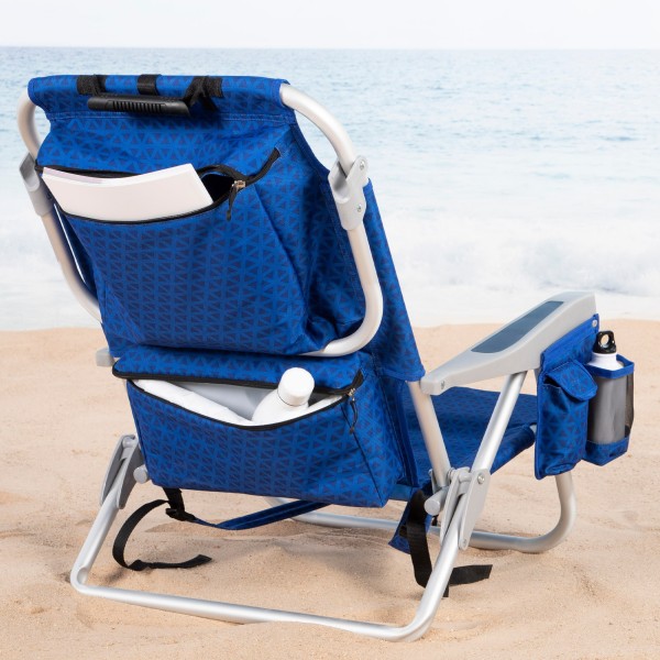 Silla de playa plegable multiposición asiento XXL Aktive | Distria