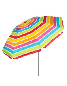 Sombrilla de playa multicolor 200 cm | Distria