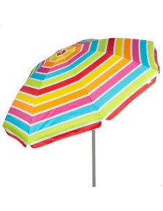 Sombrilla de playa multicolor 220 cm | Distria