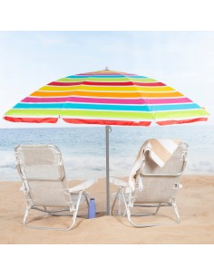 Sombrilla de playa multicolor 220 cm | Distria 2