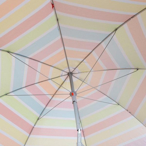 Sombrilla de playa multicolor 220 cm | Distria
