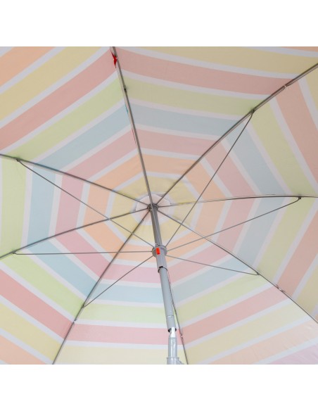 Sombrilla de playa multicolor 220 cm | Distria