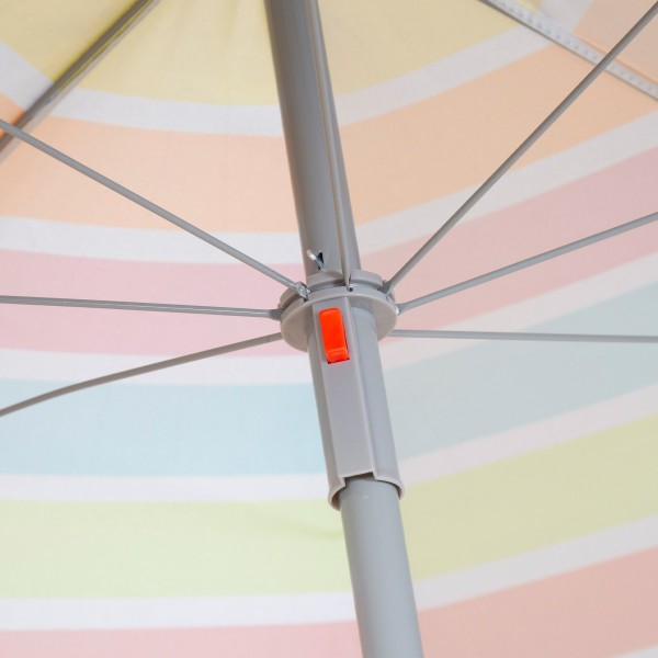 Sombrilla de playa multicolor 220 cm | Distria