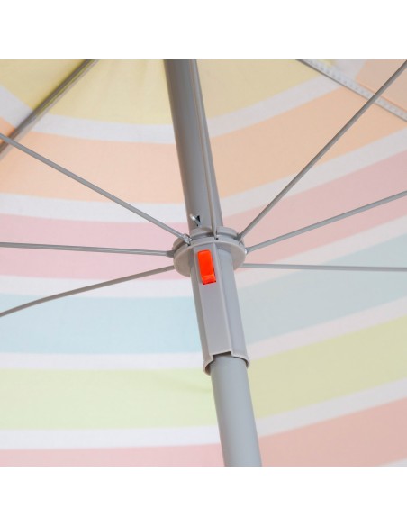 Sombrilla de playa multicolor 220 cm | Distria