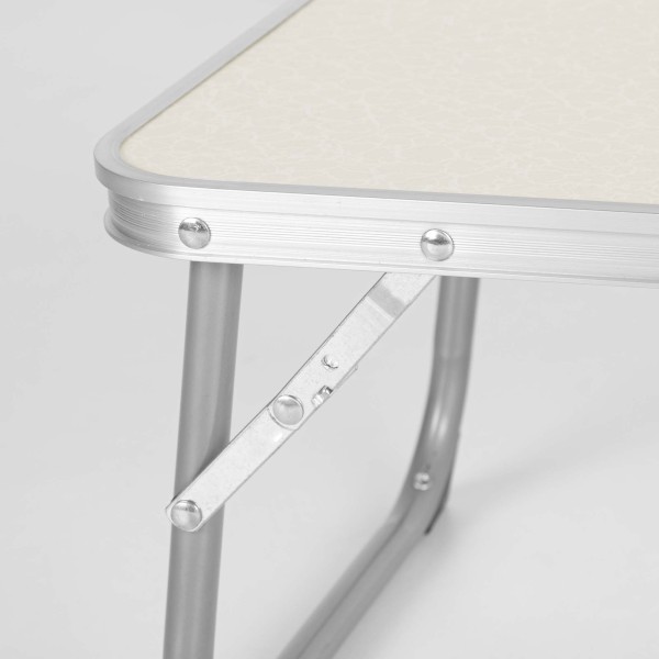 Mesa plegable pequeña beige | Distria