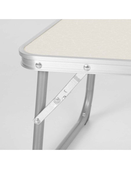 Mesa plegable pequeña beige | Distria