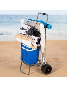 Carro playa plegable con ruedas todoterreno | Distria 2