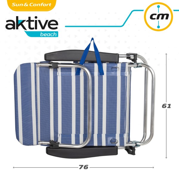 Silla playa multiposición plegable | Distria