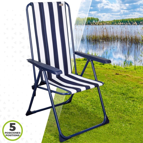Silla playa y jardín plegable multiposición | Distria