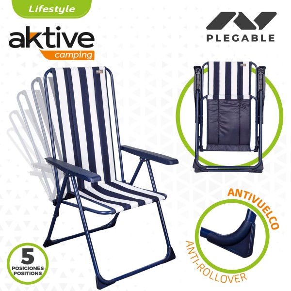 Silla playa y jardín plegable multiposición | Distria