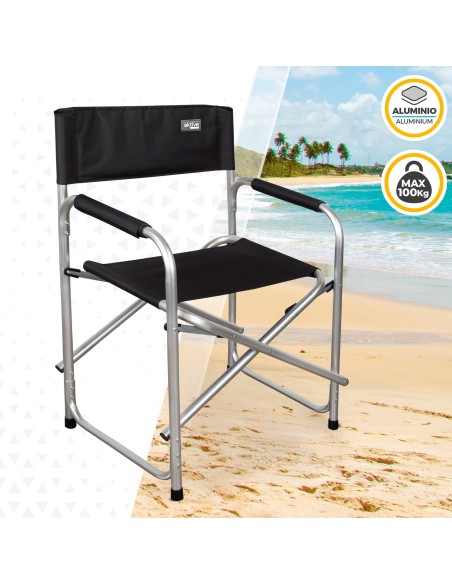 Silla tipo director plegable de aluminio Aktive | Distria