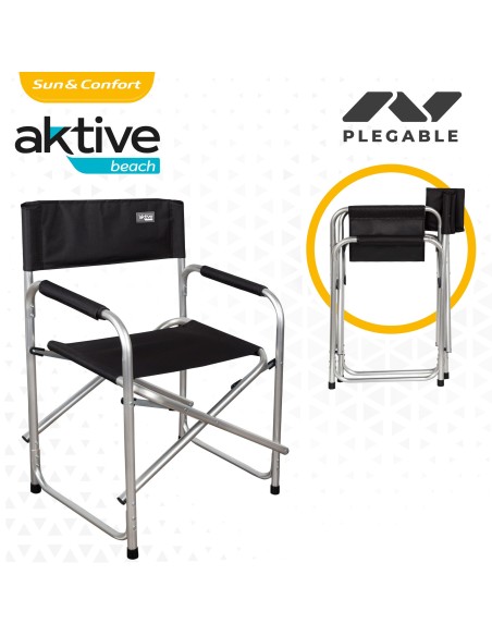Silla tipo director plegable de aluminio Aktive | Distria