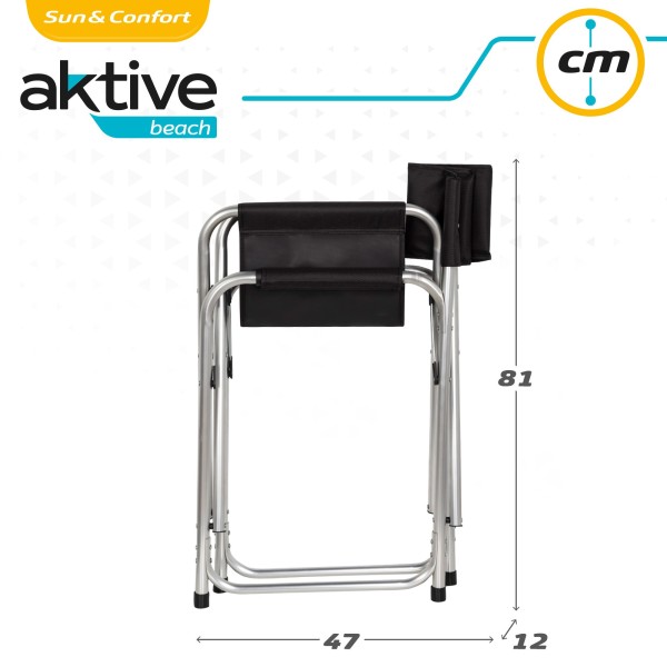 Silla tipo director plegable de aluminio Aktive | Distria