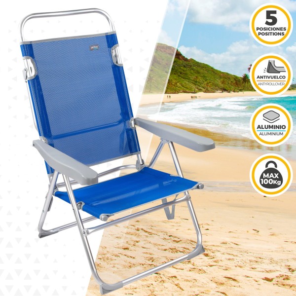 Silla con respaldo multiposición-Sillas de playa | Distria