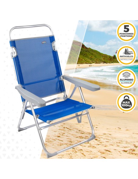 Silla con respaldo multiposición-Sillas de playa | Distria