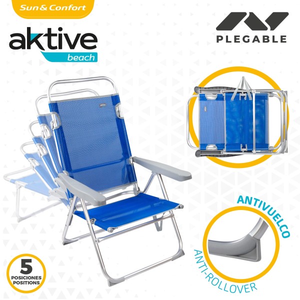 Silla con respaldo multiposición-Sillas de playa | Distria