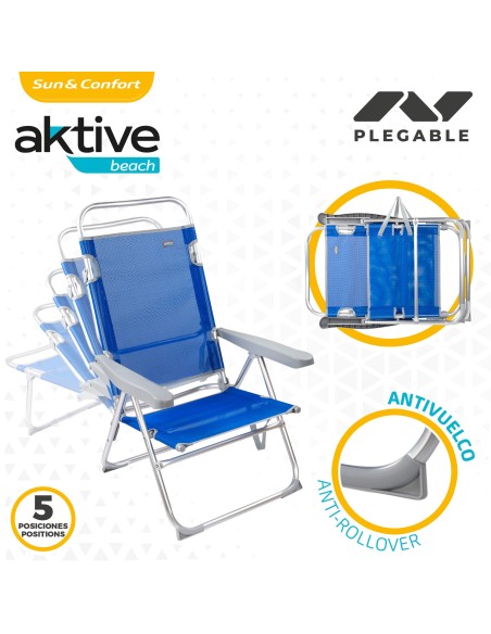 Silla con respaldo multiposición-Sillas de playa | Distria