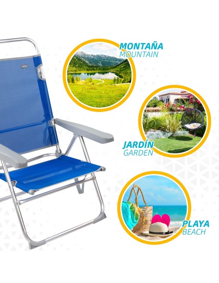 Silla con respaldo multiposición-Sillas de playa | Distria