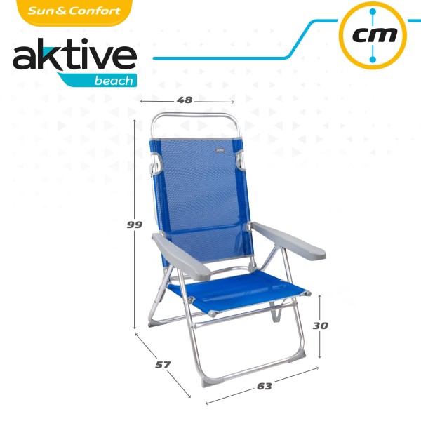 Silla con respaldo multiposición-Sillas de playa | Distria