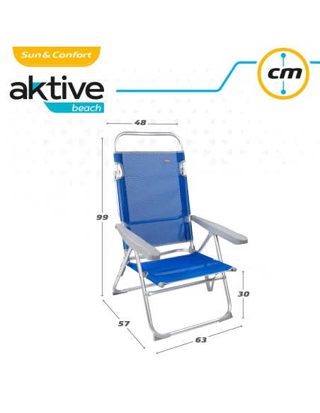 Silla con respaldo multiposición-Sillas de playa | Distria